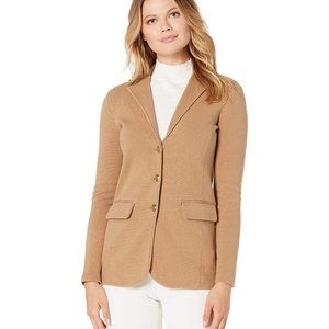 Lauren Ralph Lauren Sweater Knit Blazer with Gold Buttons